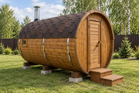 Круглая баня 3 метра