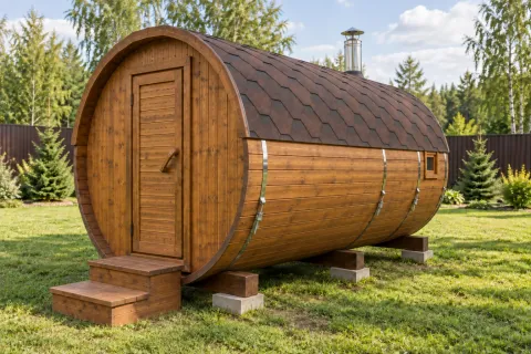 Круглая баня 3,5 метра