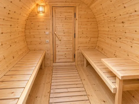 Предбанник — Круглая баня 4,5 метра